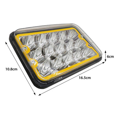 Par Unidad 4x6 99 Led Blanco Aro De Angel  Alta/baja 12/24v