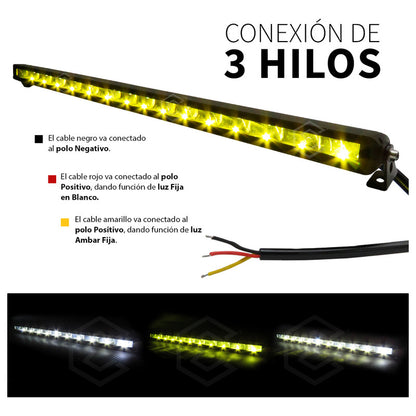 Barra 90 Leds Bicolor 3 Funciones 138.6w 29'' Pulgadas 12v