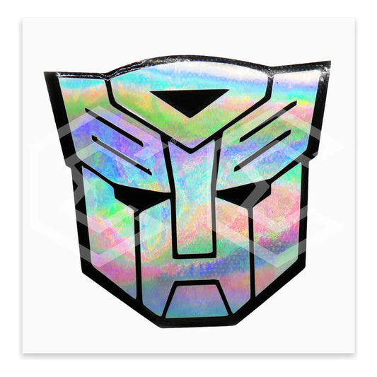 Calcomanía Transformers Optimus Tornasol Sticker Vinil 9cm