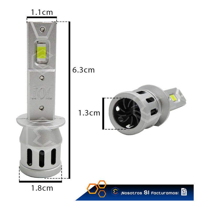 Kit 2 Focos H1 12 Leds Csp Chromite Alta O Baja 21w 8,000lm H1