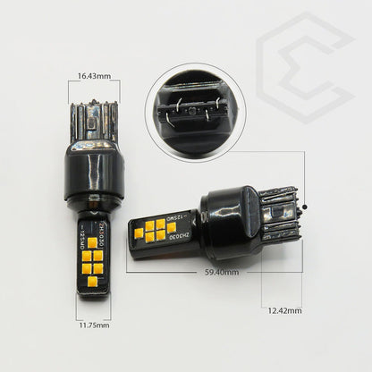 2 Focos 12 Led Canbus Cuarto Stop 12-24v 1156 57 3157  7507