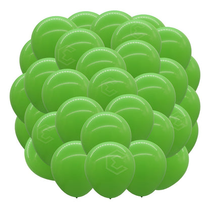 Bolsa 25 Globos Verde Claro Brilloso #18 Fiestas Bodas Latex Verde Claro Brilloso
