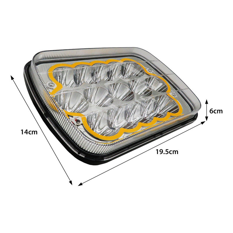 Par Unidad 5x7 108 Led Blanco Aro De Angel Alta/baja 12/24v