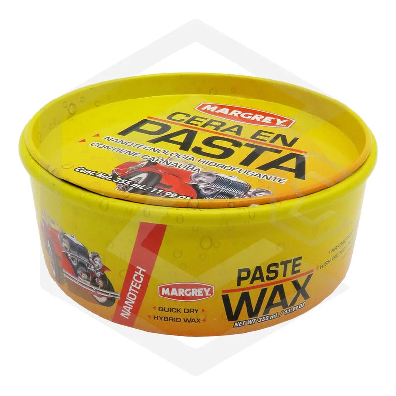 2cera Para Carro En Pasta Automotriz Margrey 355 Ml Carnauba