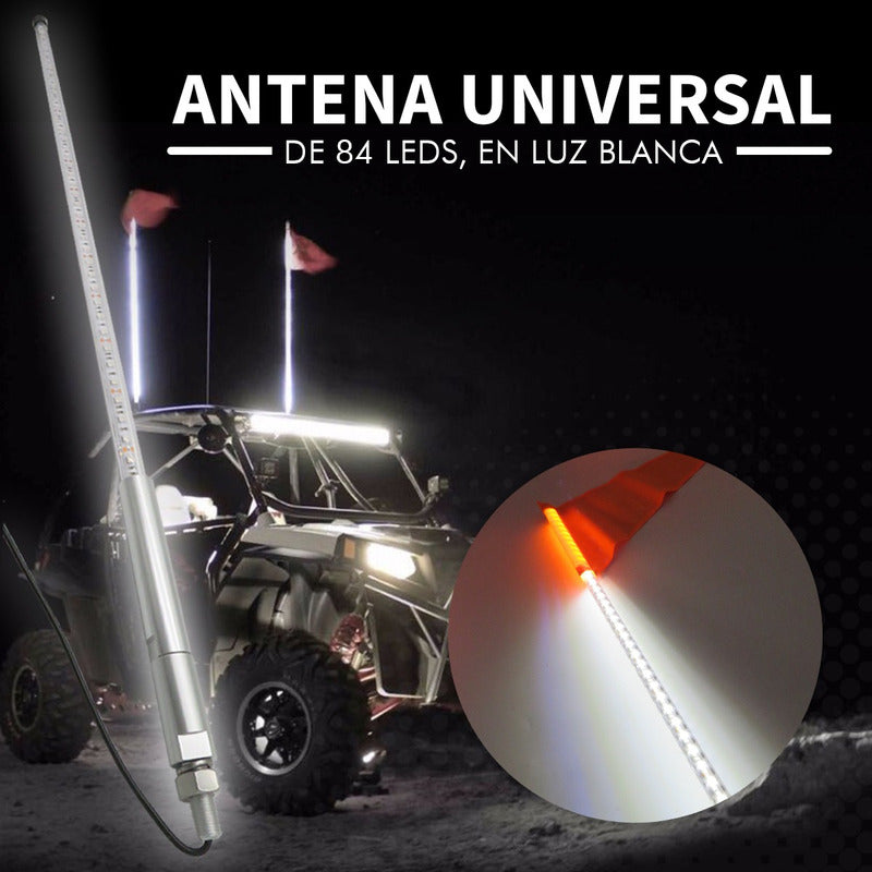 Antena 84 Leds Universal Bandera Rzr Can Am Atv 90cm 12-24v
