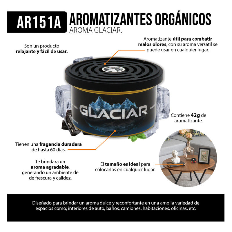 Aromatizante Auto Camioneta Casa Aroma A Escoger 42g Lata
