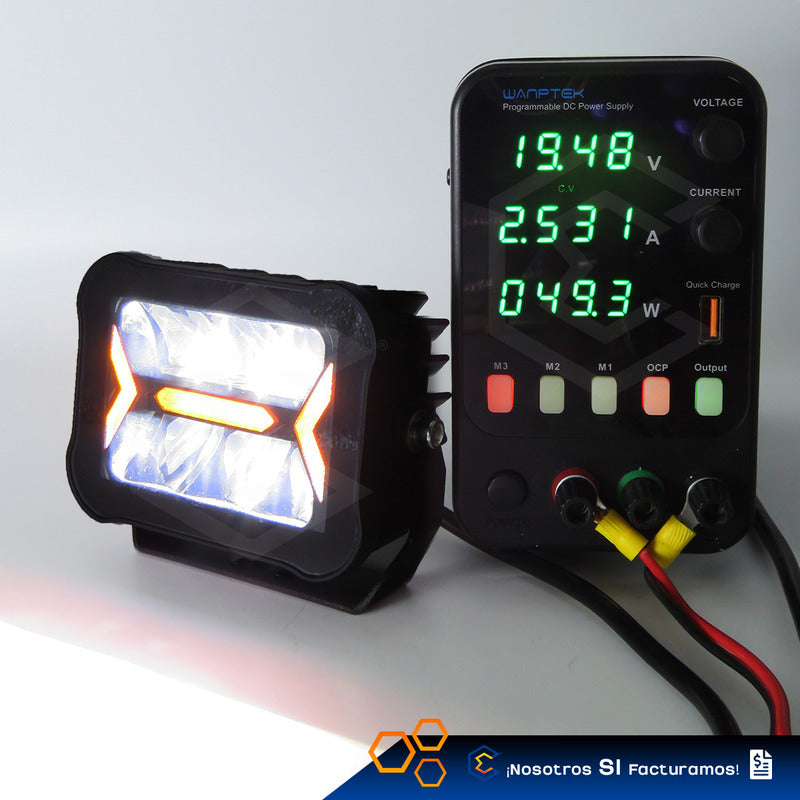 Par De Faros 26 Led Blanco Fijo Luz De Cortesía 49.3w 10-30v