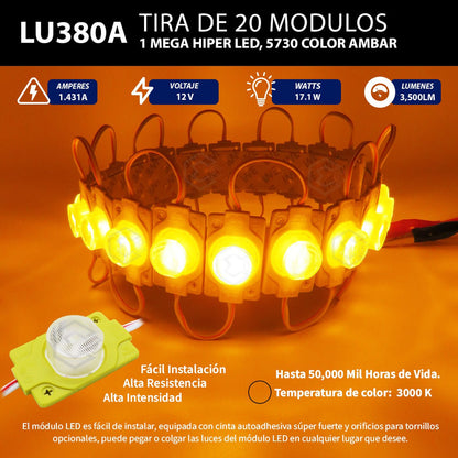 10 Módulos 1 Hiperled 5730 Encapsulado Color A Escoger 12v