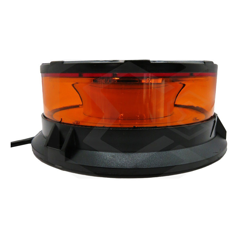 Torreta 48 Leds Ambar 12-24v 72w Ip65 Con Iman 20 Funciones