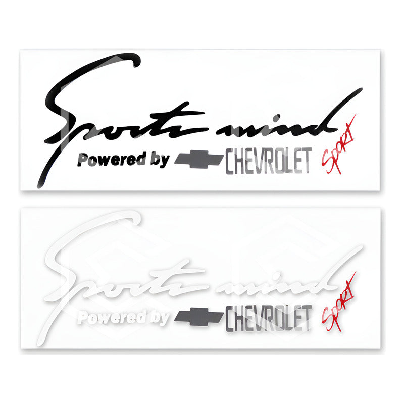 Calcomanía Sport Mind Chevrolet Sticker Vinil Auto Moto 25cm