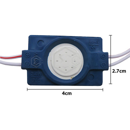 20 Módulos De 9 Led Cob Plasma Redondos Alta Intensidad 12v