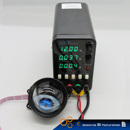 Par De Faros Auxiliares Led Ojo De Diablo Dinámico 8 Modos Transparente