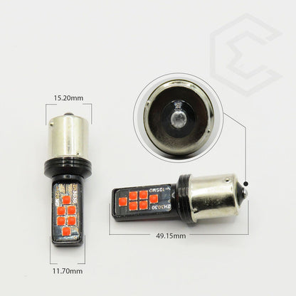 2 Focos 12 Led Canbus Cuarto Stop 12-24v 1156 57 3157  7507