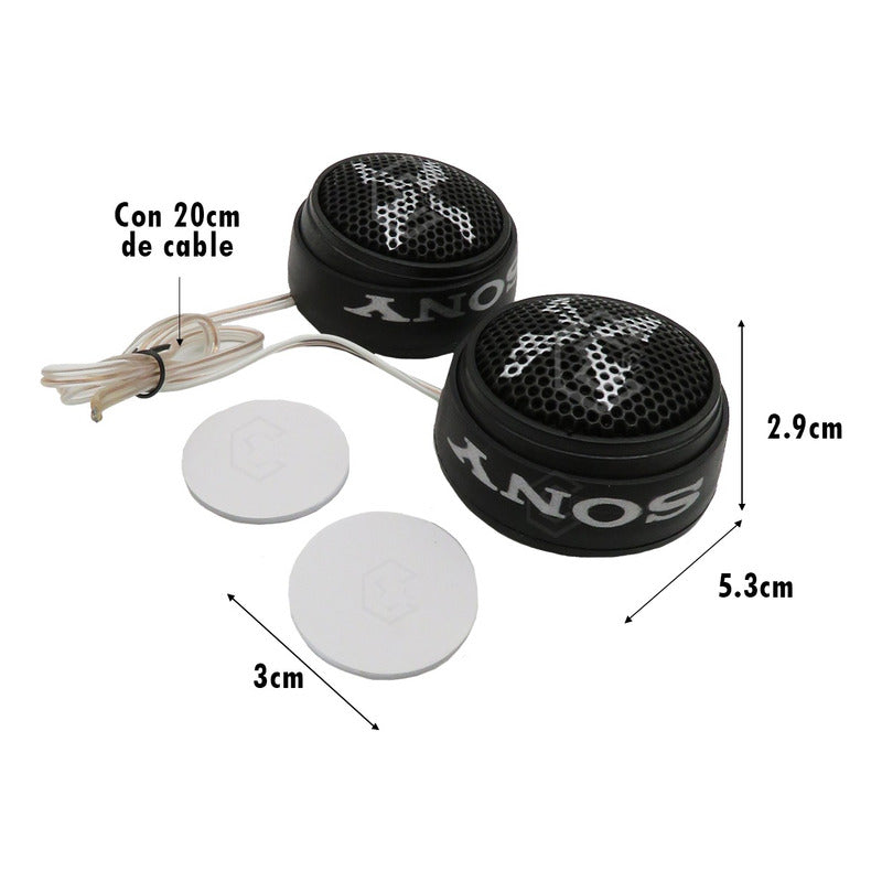 Par De Tweeters Grande Varias Marcas Bocina Negro 7500 Watts