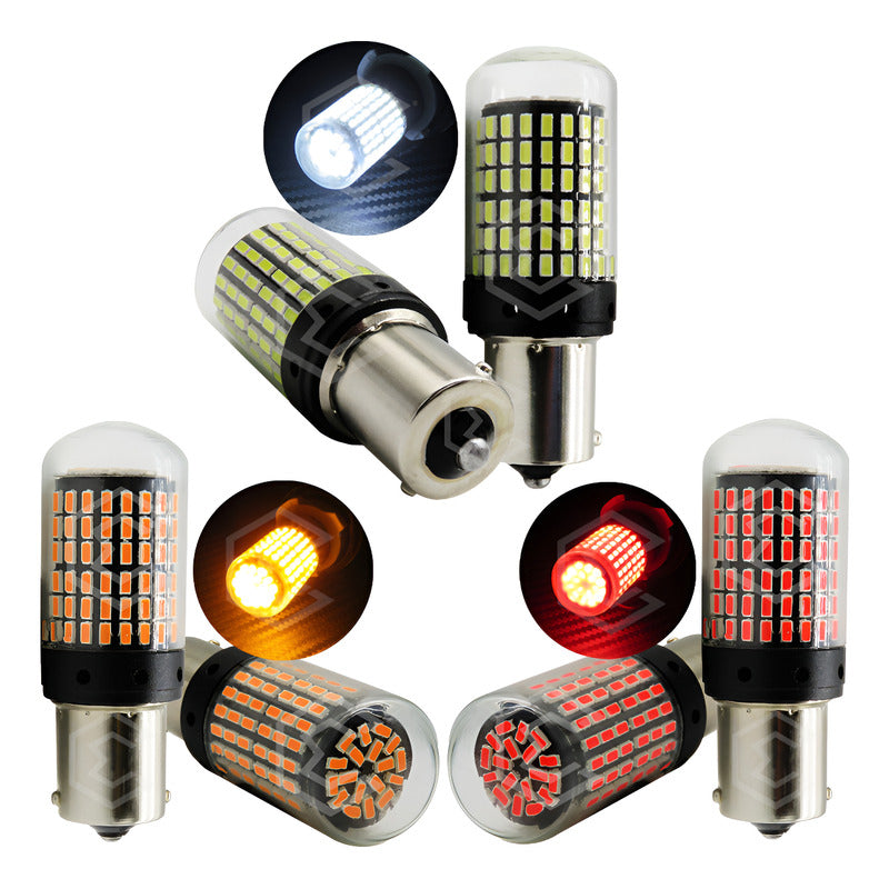 Par Focos 1156 1141 144 Leds Canbus Cristal Cuartos Stop 12v