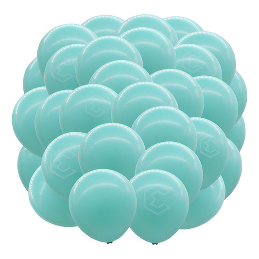 Bolsa 25 Globos Azul Cielo Brillo #18 Adornos Fiestas Latex Azul Cielo Brilloso