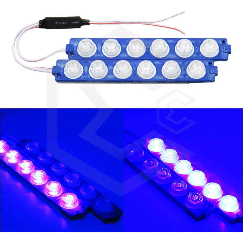 10 Módulos 12 Leds Código 3 Funciones Grúa Torrera 6w T