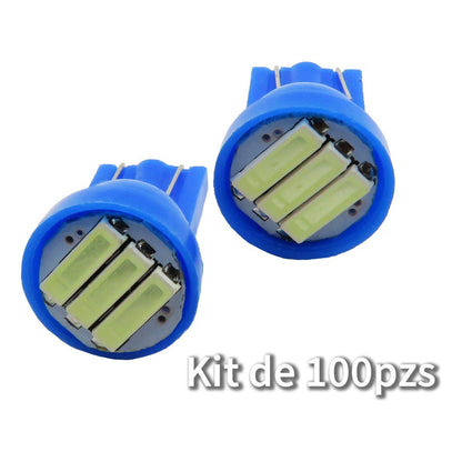 Kit 100 De Focos De Pellizco 3 Leds Grande Super Potente