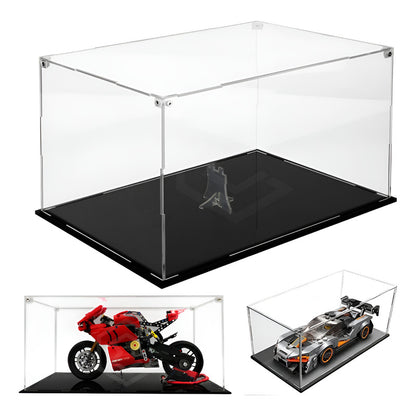 Caja Exhibición Acrilico Para Ducati Panigale V4 Lego 40x20 Blanco