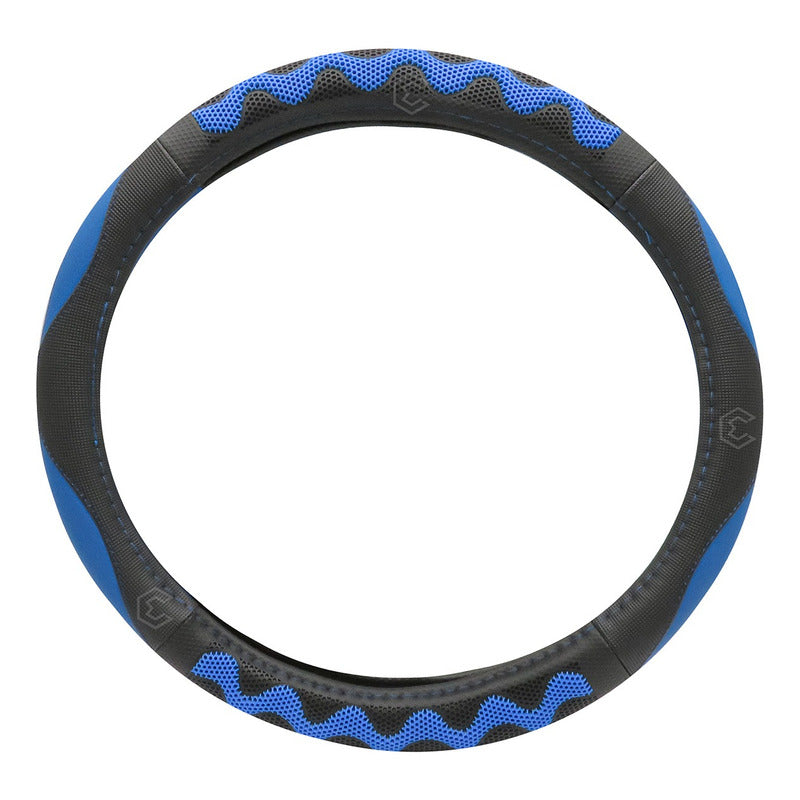 Funda Cubre Volante Con Textura Para Masaje Con Silicón Conc Azul