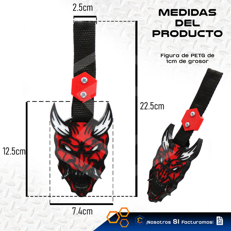 Tiron Diablo Rojo Tsurikawa Strap Remolque Gancho Decorativo