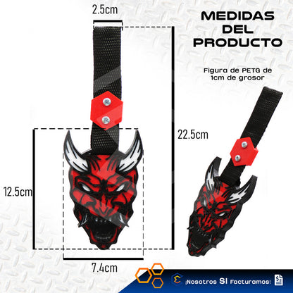 Tiron Diablo Rojo Tsurikawa Strap Remolque Gancho Decorativo
