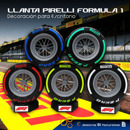 Llanta Fórmula 1 Pirelli P Zero Decorativa 19cm Impresión 3d