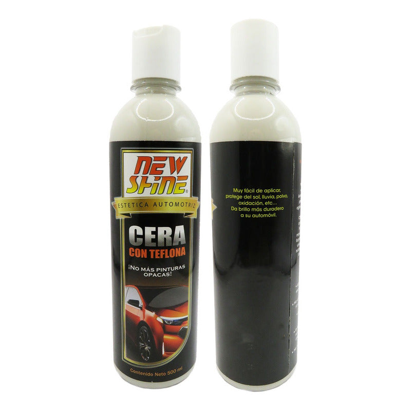 2 Cera Con Teflona No Mas Pinturas Opacas Brillo Duradero