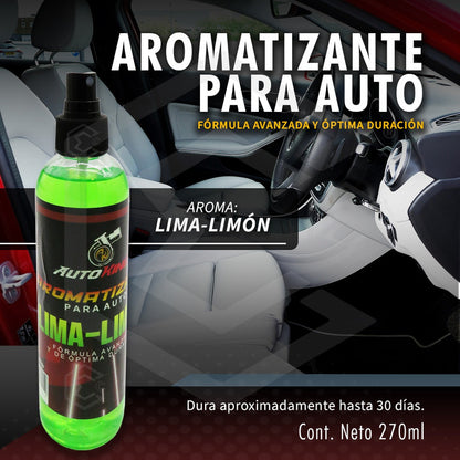 6 Aromatizante P Auto Desodorante Liquido Casa Oficina 270ml