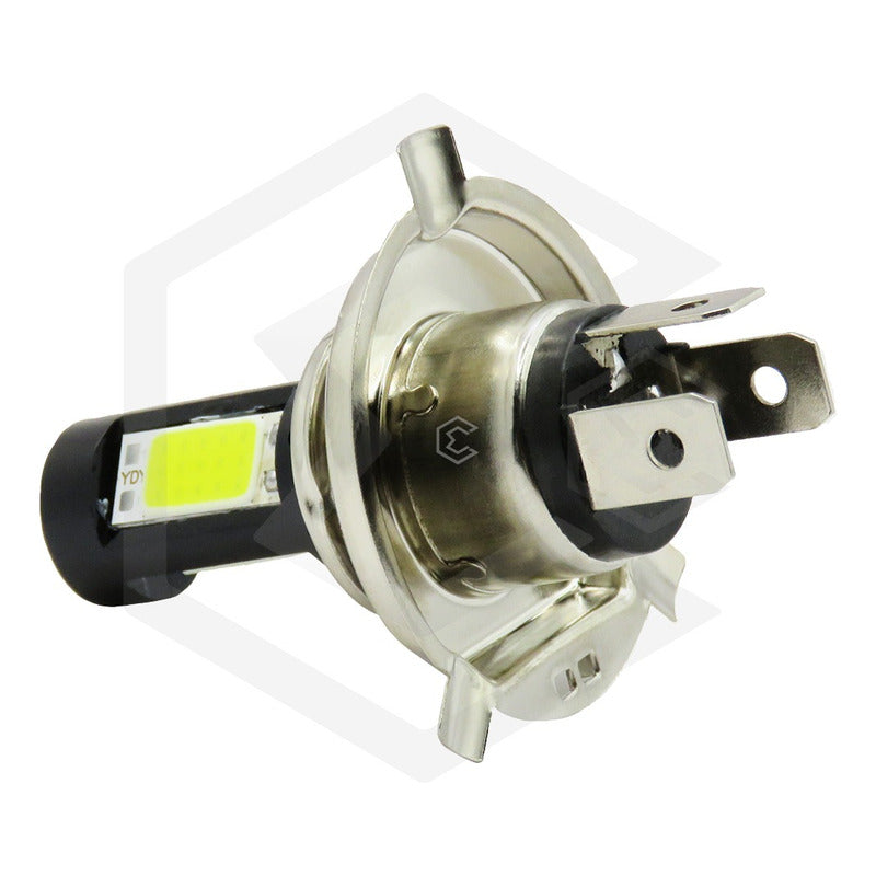 Foco Moto H4 47 Leds Cob Ba20d 3 Caras Lupa 9000lm Reales T H4
