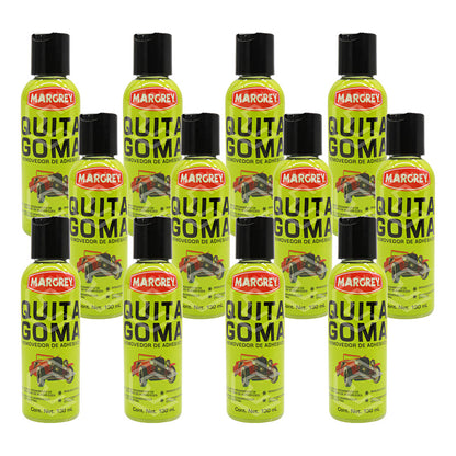 12 Removedor Adhesivo Multiuso Quitagoma Chicle 130ml Magrey