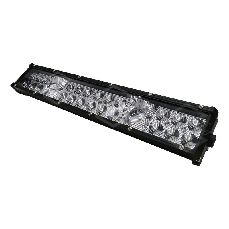 Barra Slim 36 Led Potente Blanco/ambar Fijo+estrobo 12-24v