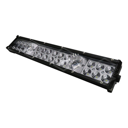 Barra Slim 36 Led Potente Blanco/ambar Fijo+estrobo 12-24v
