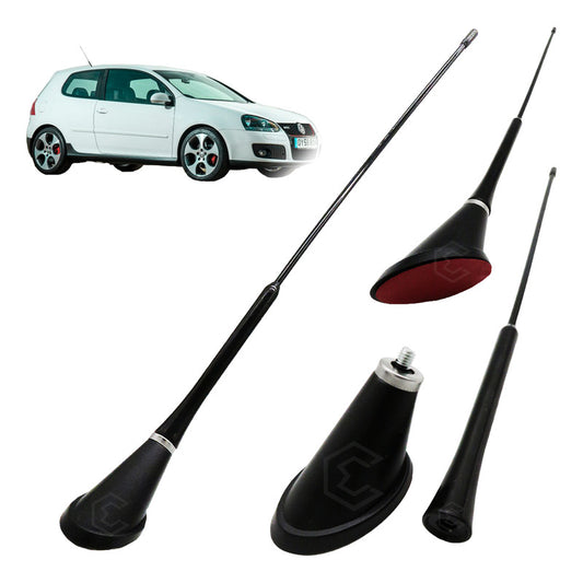 Antena Para Toldo Adorno Decorativo Universal Tipo Golf Gti Negro