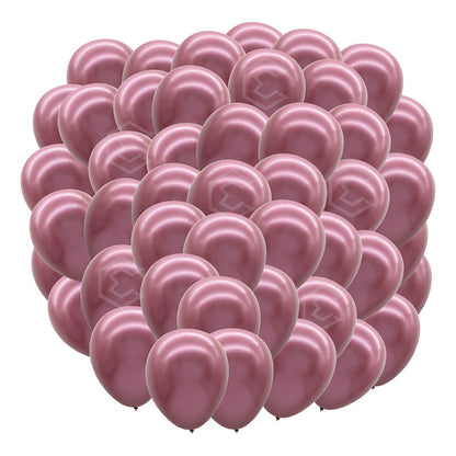 Bolsa 100 Globos Rosa Mate Metalico #5 Fiestas Boda Latex Rosa Mate Metalico