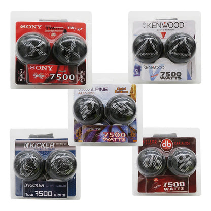 Par De Tweeters Grande Varias Marcas Bocina Negro 7500 Watts