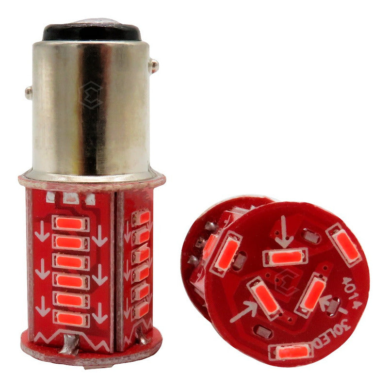 10paresfocos 1156 1157 30 Led Rotativo Estrobo Calaveras 12v