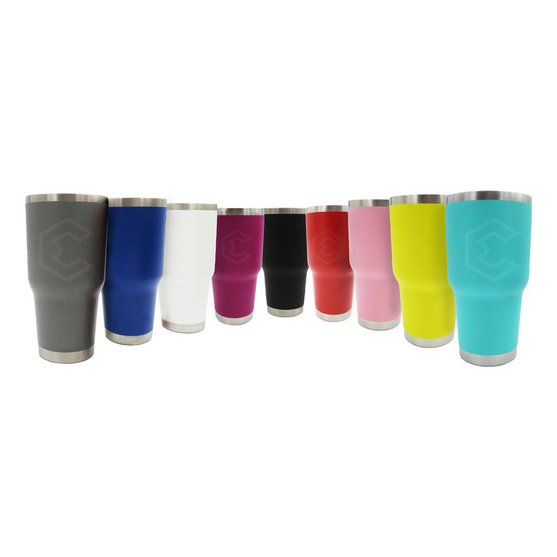 Termo Vaso Personalizado Nombre O Logo Láser 30oz Acero Inox