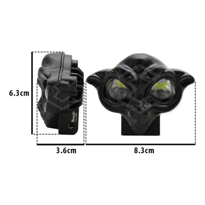 Par Faros 12 Leds 2 Lupas Bicolor Fijo Estrobo Duende 12-24v