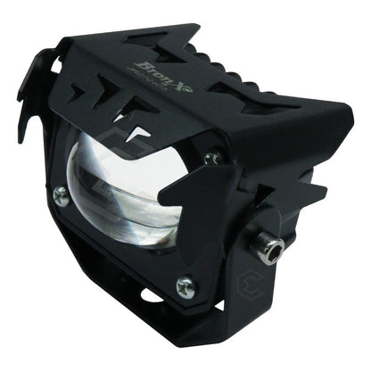 2 Faros Bicolor Rectangular 3'' 6 Hiperled Lupa Fijo 12-24v