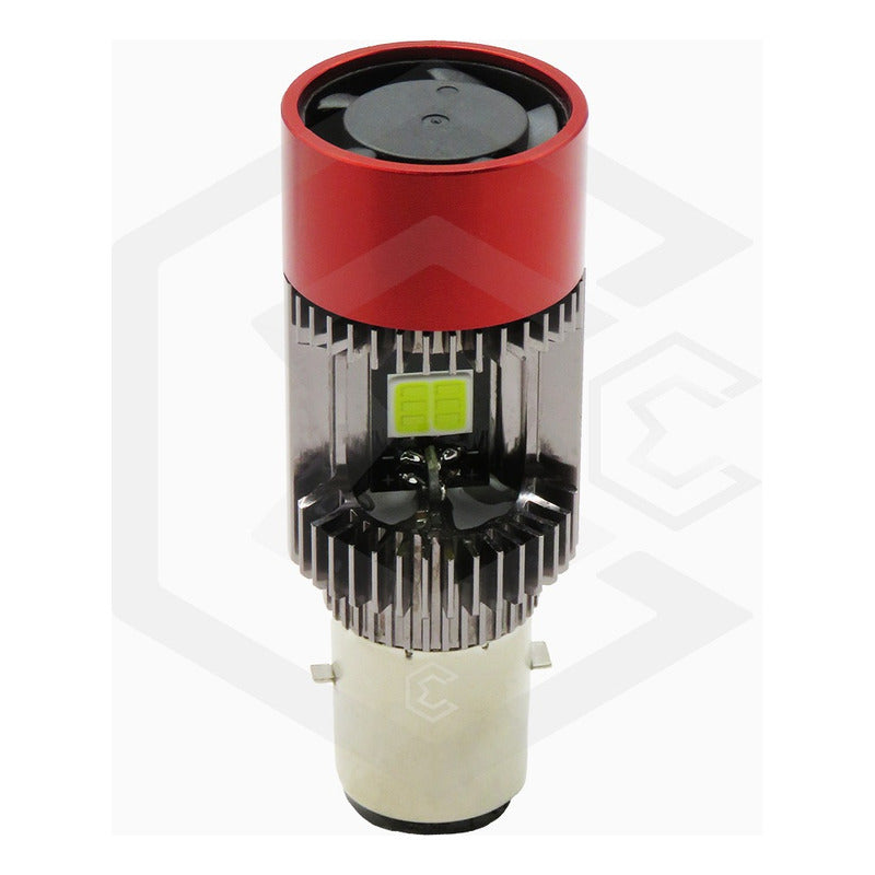Foco Moto H4 12 Leds Csp Ba20d Con Ventilador 9000lm Realest