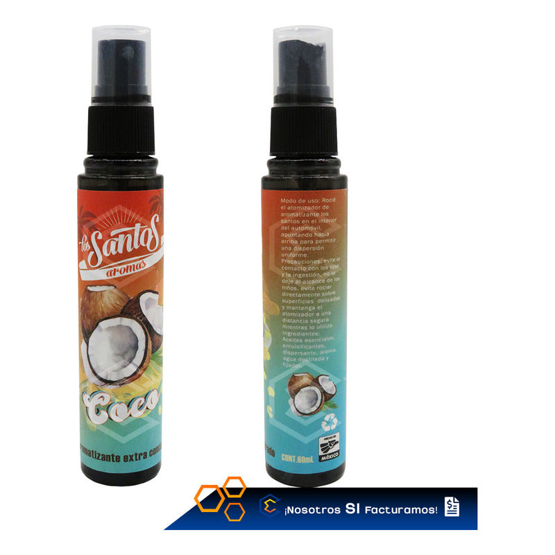5 Aromatizante Botella Spray Liquido 60ml Auto Casa Ambiente