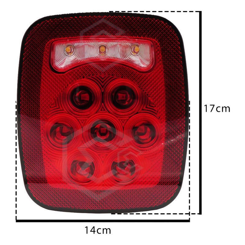 2 Plafón Calavera Tipo Jeep 10 Hiper Led Multifunción 12-24v