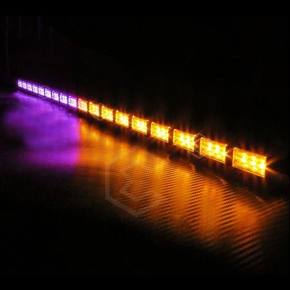 Barra 324 Led 19 Funciones 18 Módulos Bicolor Estrobo 12-24v