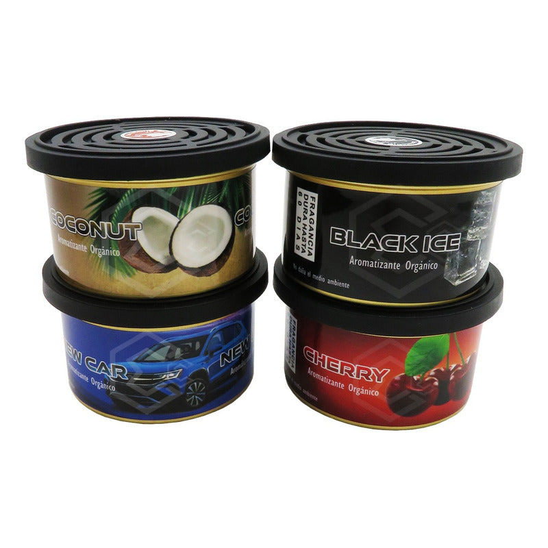 Exhibidor Aromatizantes Carro Varios Aromas 18 Piezas Lata