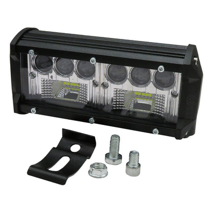 Faro Barra Auxiliar 11 Hiper Led Lupa Blanco Fijo 6'' 12-24v