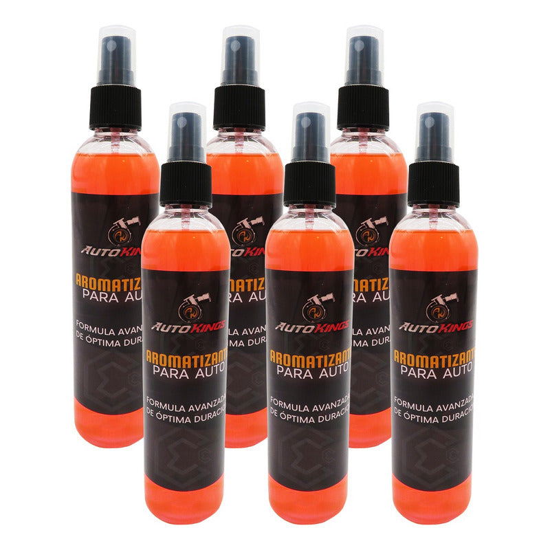 6 Aromatizante P Auto Desodorante Liquido Casa Oficina 270ml