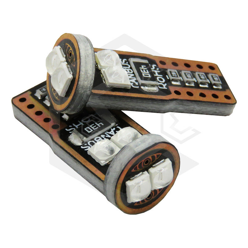 Kit 10 Focos Pellizco 6 Led Burbuja Canbus Super Potente 12v