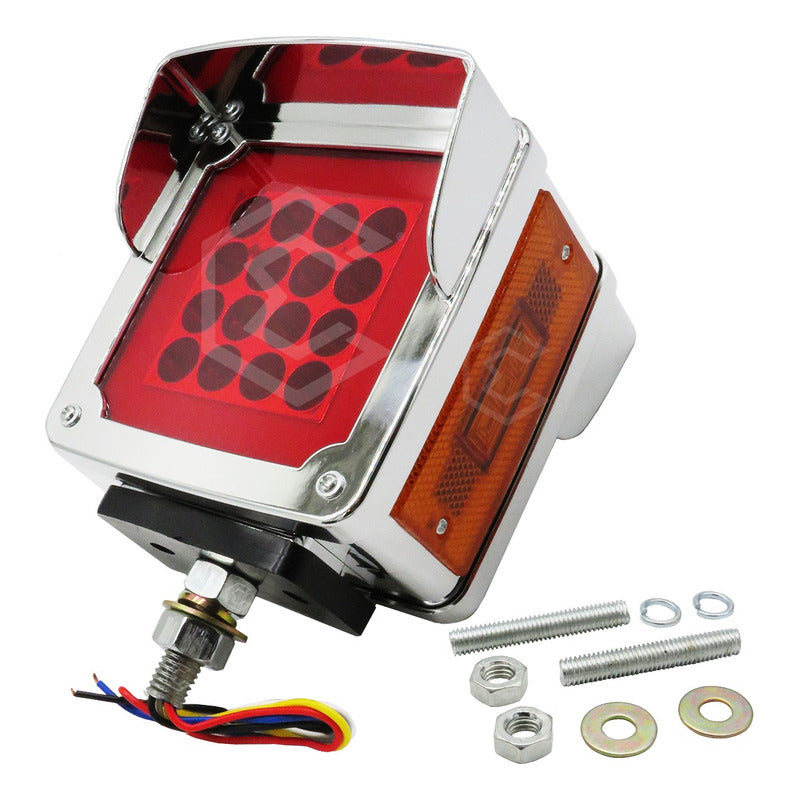 Plafon Direccional Cuadrada Gel 38 Leds Kenworth Dina 12-24v
