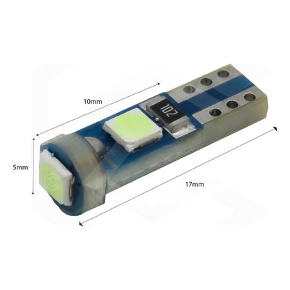 Kit 10 Focos 3 Leds Tablero Mandos T5 3030 3w 12v Colores